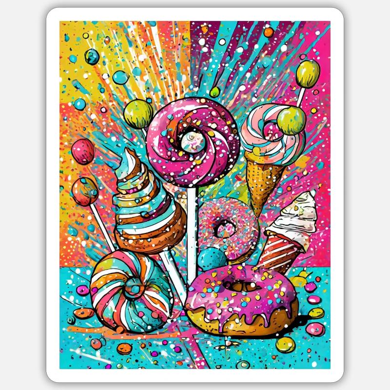 Sweets Sticker Größe S (10 x 10 cm)