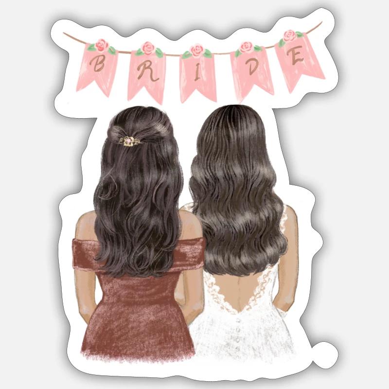 Bride Sticker size S (10 x 10 cm)