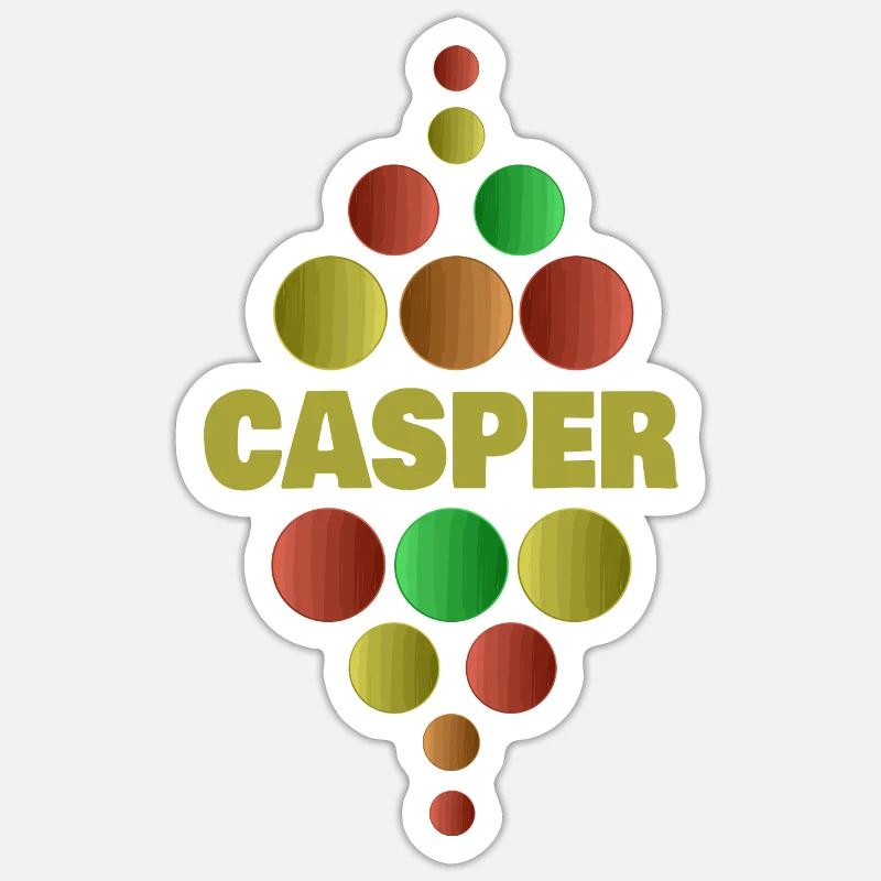 Casper als Erstklässler Sticker Größe S (10 x 10 cm)