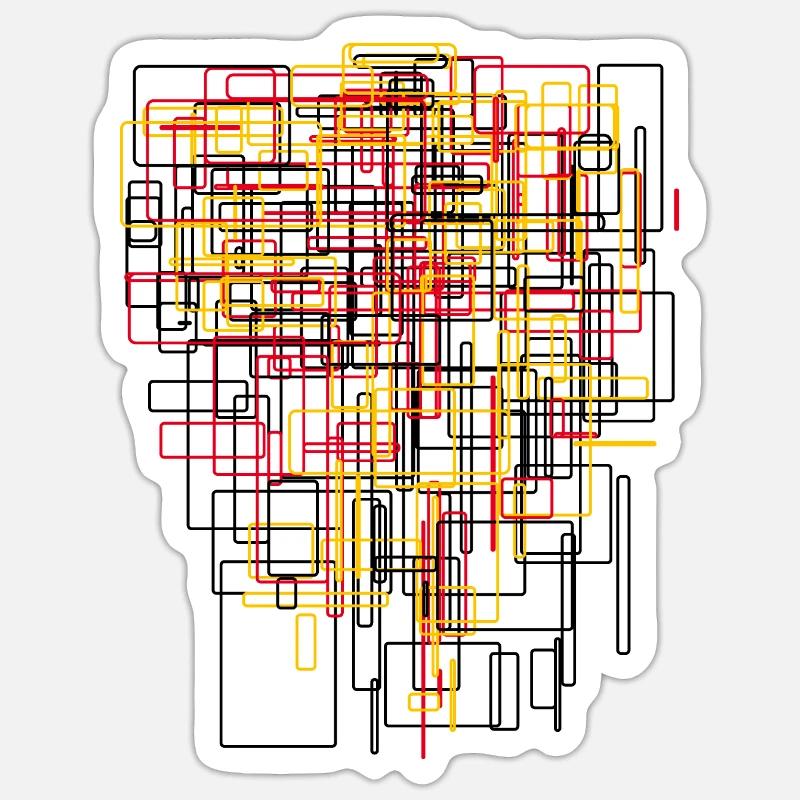 Abstract & Modern Art - Architecture Patterns Sticker size S (10 x 10 cm)