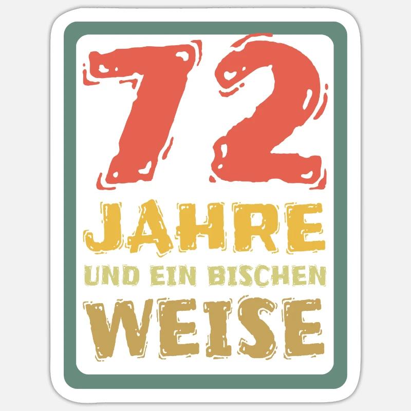 72 - Sticker taille S (10 x 10 cm) - blanc mat