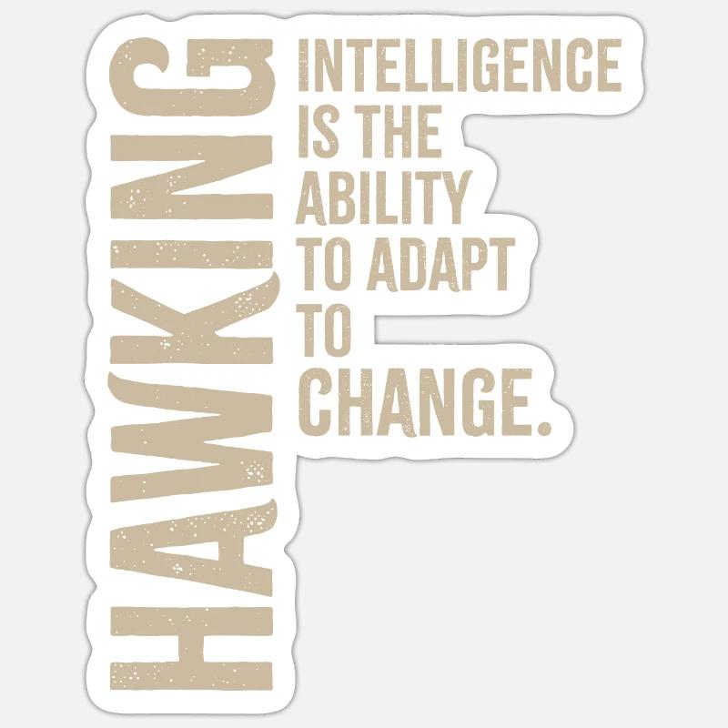 Hawking - Intelligence Sticker size S (10 x 10 cm)