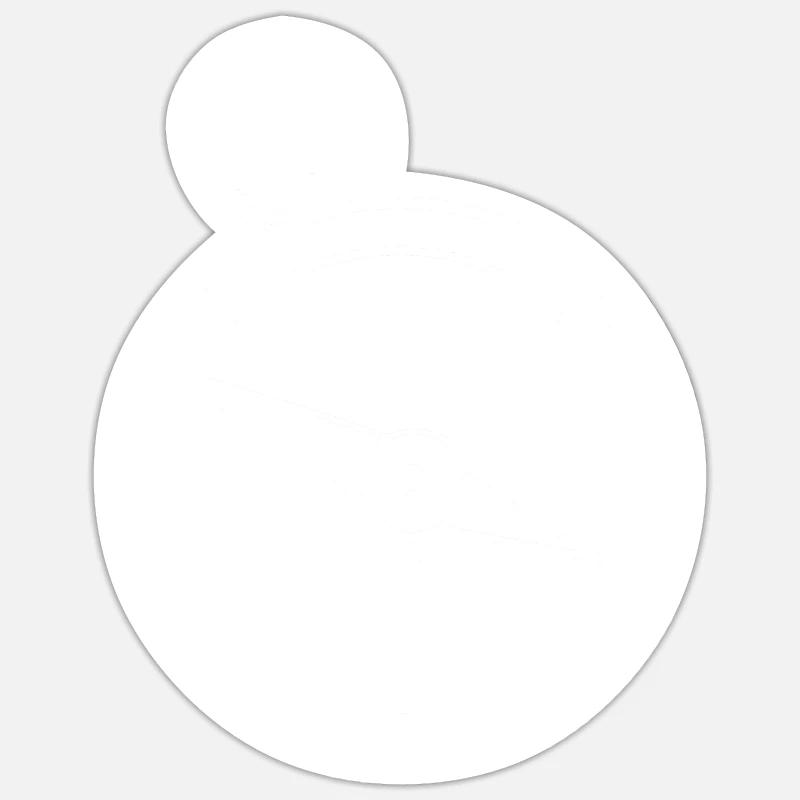 Compass Hand Drawn Cardinal Direction Sticker size S (10 x 10 cm)