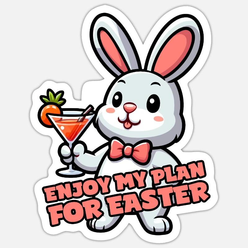 Enjoy my plan for Easter Sticker Größe S (10 x 10 cm)
