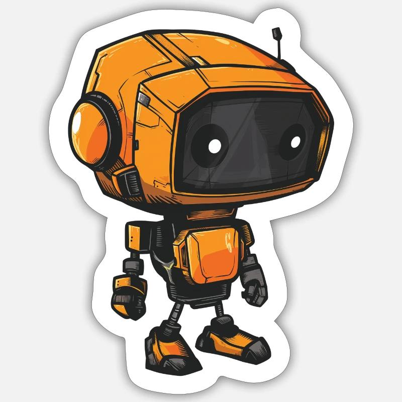 Roboter Typ D5 Sticker Größe S (10 x 10 cm)