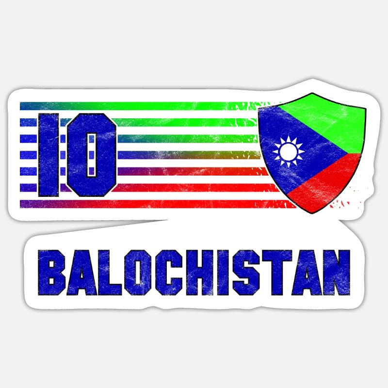Balochistan - Sticker size S (10 x 10 cm) - white matte