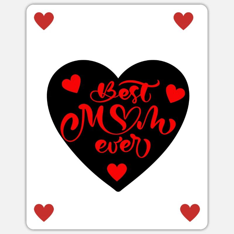 Meilleure maman Evers Sticker taille S (10 x 10 cm)