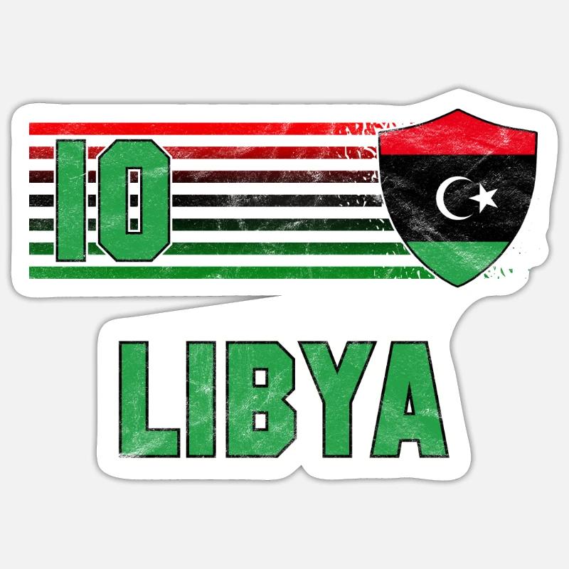 Libya - Sticker size S (10 x 10 cm) - white matte