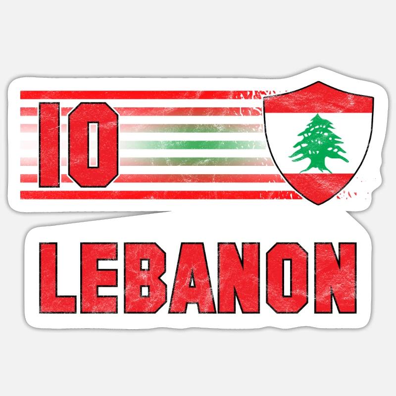 Libanon Sticker Größe S (10 x 10 cm)