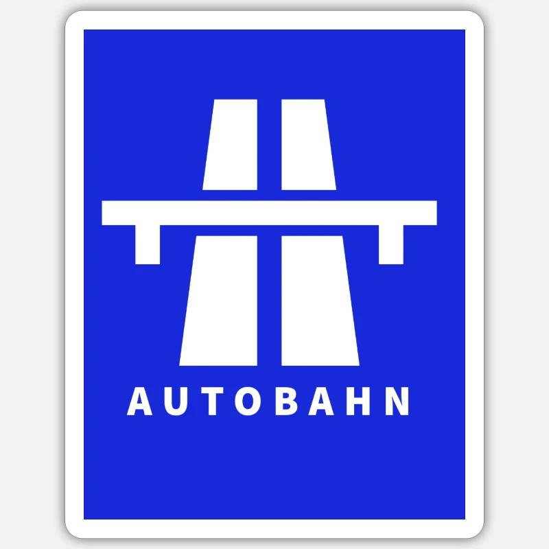 Autoroute Sticker taille S (10 x 10 cm)
