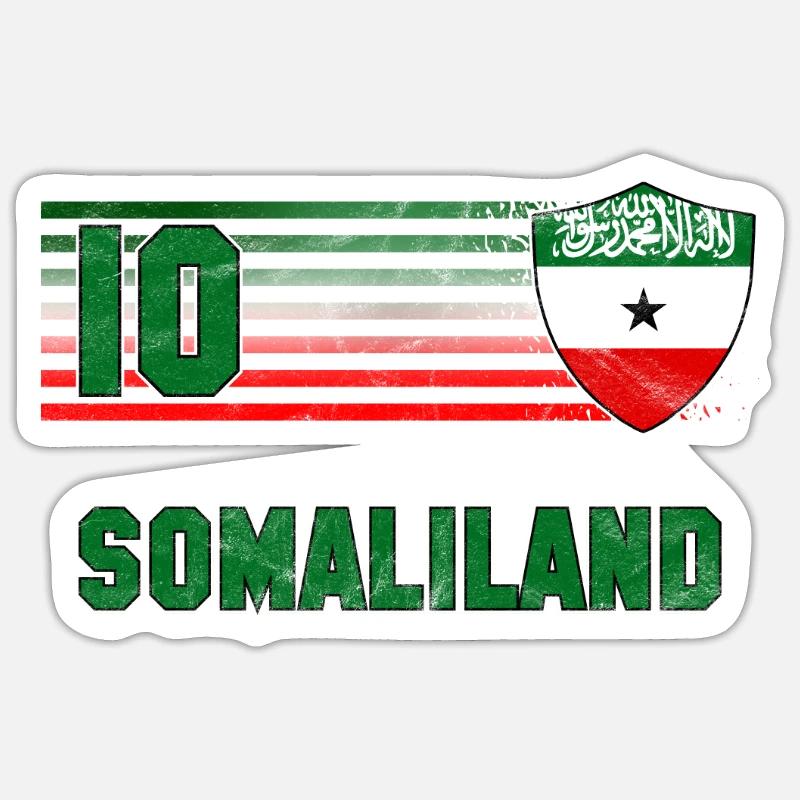 Somaliland - Sticker Größe S (10 x 10 cm) - Mattweiß