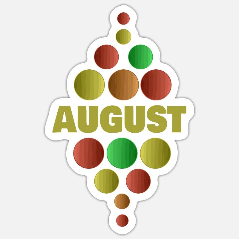 First Grade August - Sticker size S (10 x 10 cm) - white matte