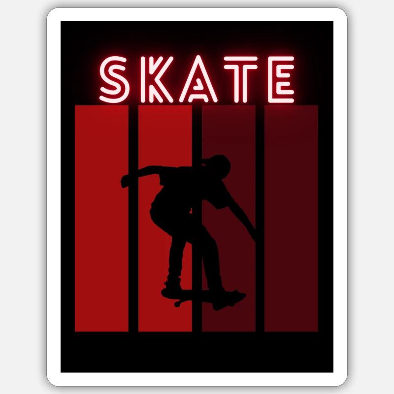 image skate Sticker taille S (10 x 10 cm)