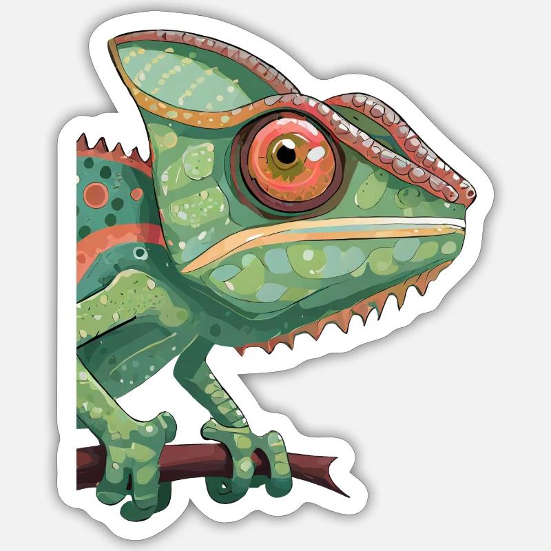 Chameleon Sticker size S (10 x 10 cm)