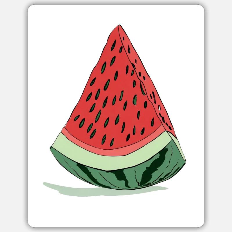 Pastèque Sticker taille S (10 x 10 cm)