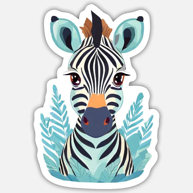 Zebra Sticker size S (10 x 10 cm)