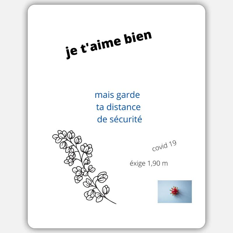 covid Sticker taille S (10 x 10 cm)