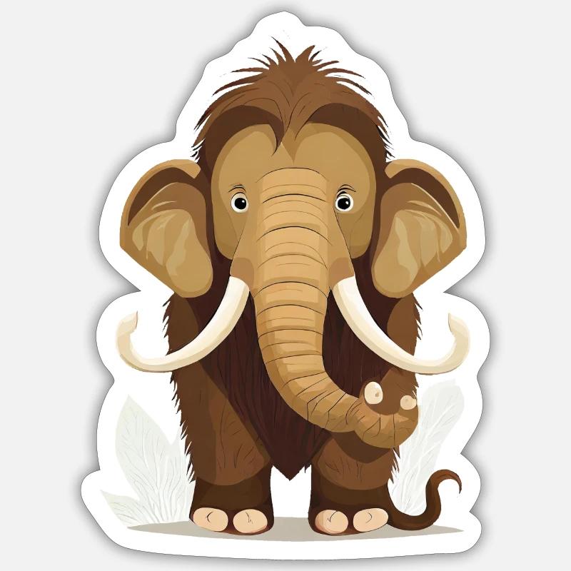 Mammoth Sticker size S (10 x 10 cm)