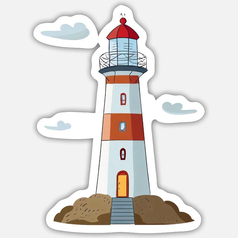 Lighthouse Sticker size S (10 x 10 cm)