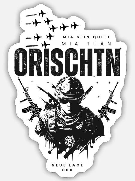 Frieden schaffen - Abrüstung jetzt - Sticker Größe S (10 x 10 cm) - Mattweiß