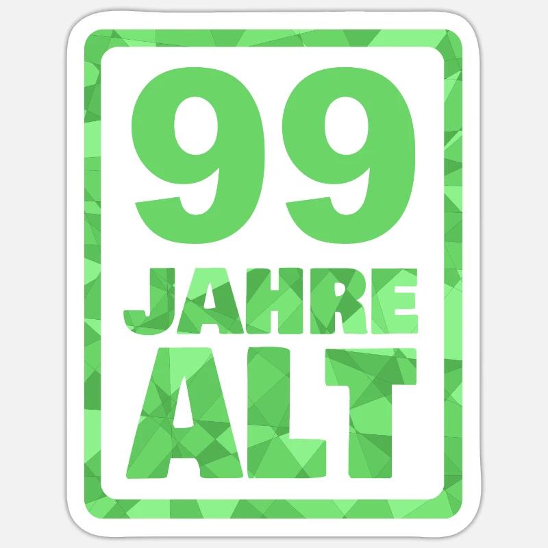 Ancien 99 - Sticker taille S (10 x 10 cm) - blanc mat