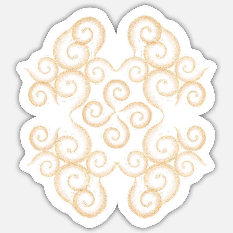 Orintalisches Muster - Sticker Größe S (10 x 10 cm) - Mattweiß