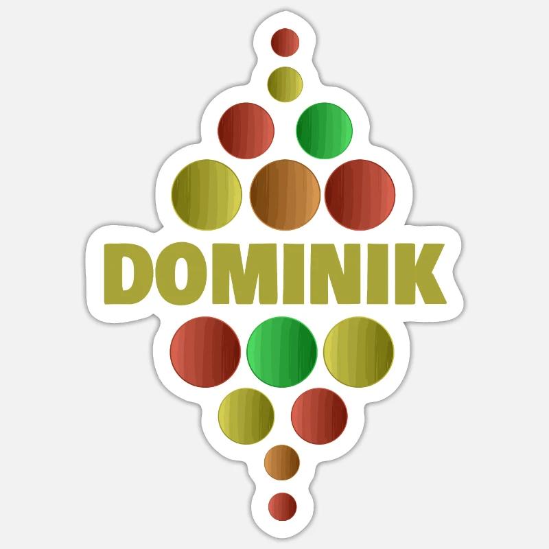 Dominik as a first grader - Sticker size S (10 x 10 cm) - white matte