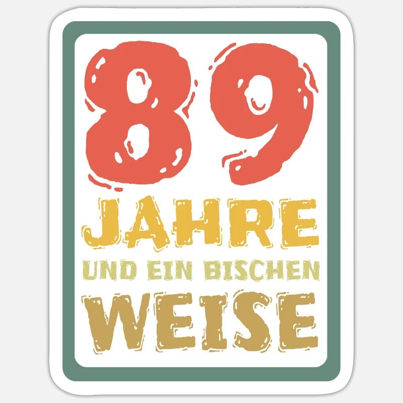 Sagesse 89 - Sticker taille S (10 x 10 cm) - blanc mat