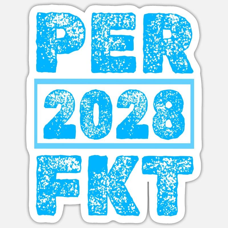 2028 - Sticker size S (10 x 10 cm) - white matte