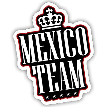 Mexico Team - Sticker size S (10 x 10 cm) - white matte - Front