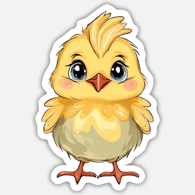 Chick Sticker size S (10 x 10 cm)