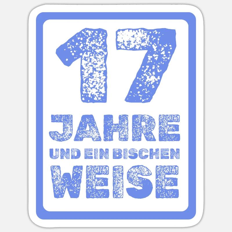 17 - Sticker size S (10 x 10 cm) - white matte