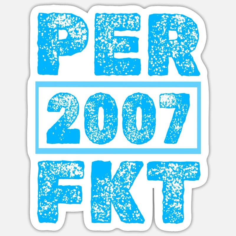 Perfect 2007 - Sticker size S (10 x 10 cm) - white matte