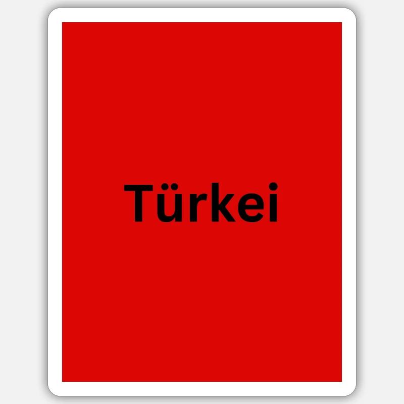 Turkey - Sticker size S (10 x 10 cm) - white matte