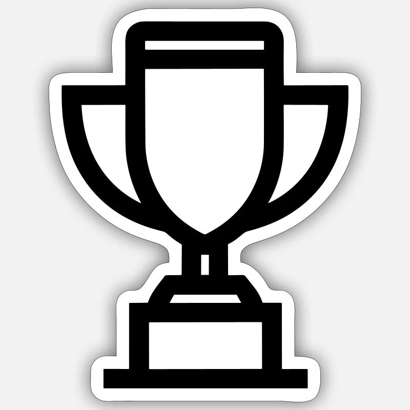 Trophäe Sticker Größe S (10 x 10 cm)
