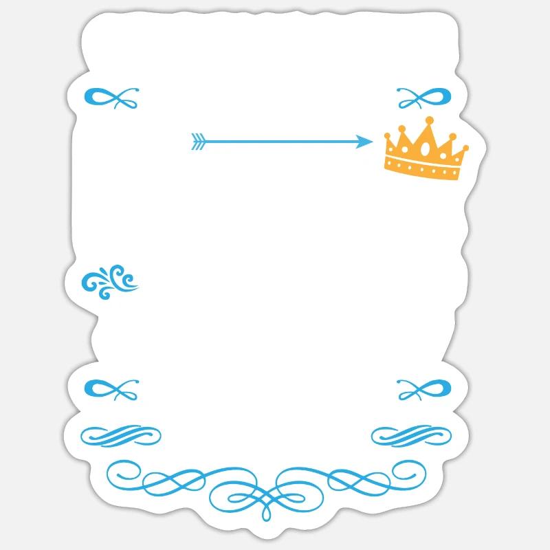 Es war einmal ein König. Januar 1987 Geburtstag Sticker Größe S (10 x 10 cm)