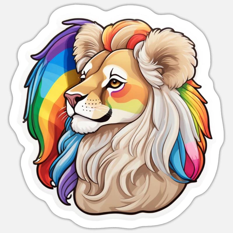 Be Pride - Sticker size S (10 x 10 cm) - white matte