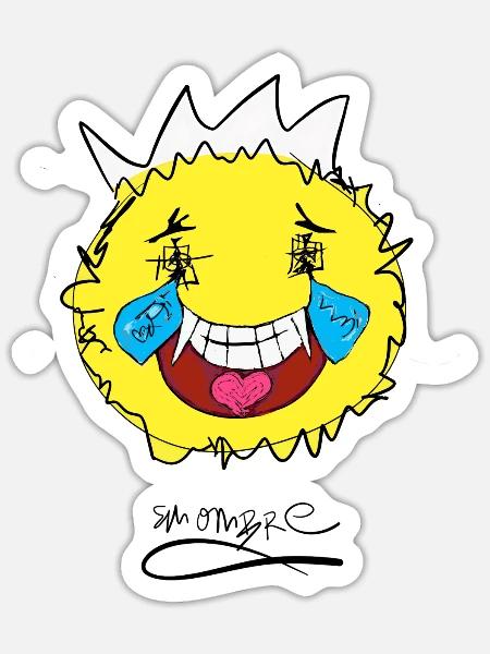 HILARIOUS - Sticker Größe S (10 x 10 cm) - Mattweiß