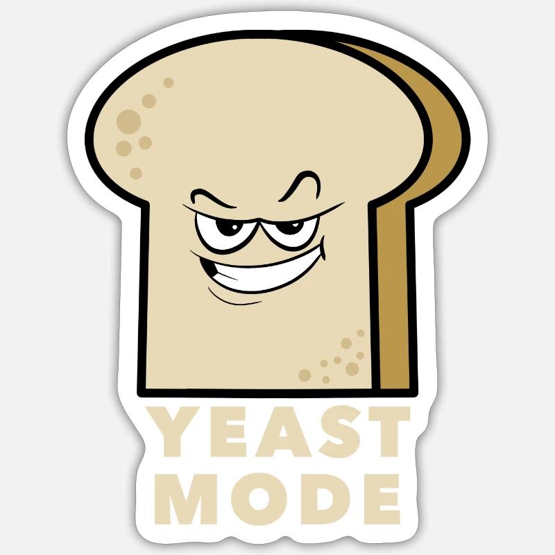 Bread Baking Bakery Sourdough Yeast Mode Sticker size S (10 x 10 cm)