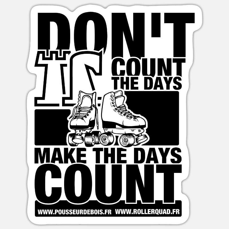 Roller quad et jeu d'échecs Sticker taille S (10 x 10 cm)