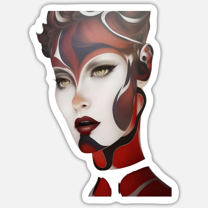EVICTA - Sticker Größe S (10 x 10 cm) - Mattweiß