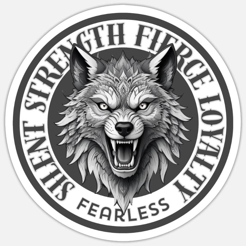 Silent Strength Sticker size S (10 x 10 cm)