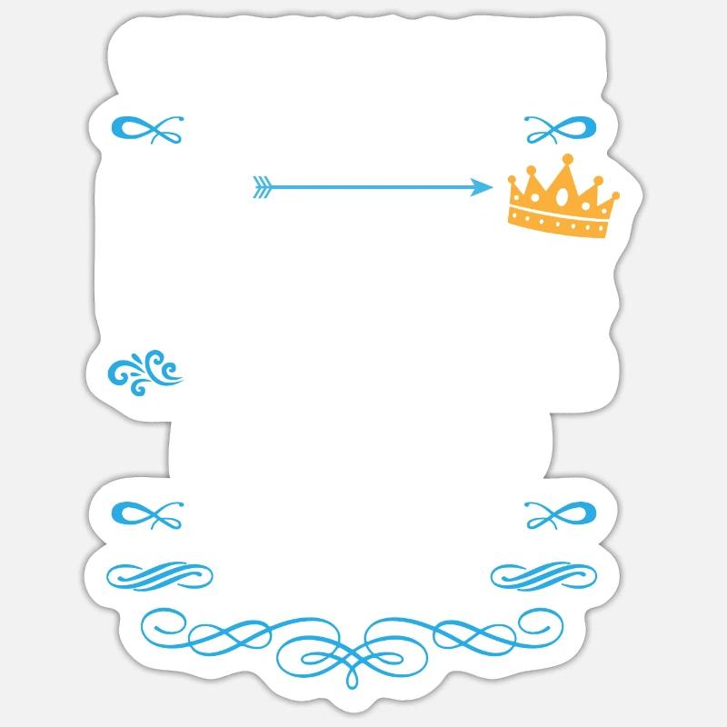 Es war einmal ein König. April 1983 Geburtstag Sticker Größe S (10 x 10 cm)