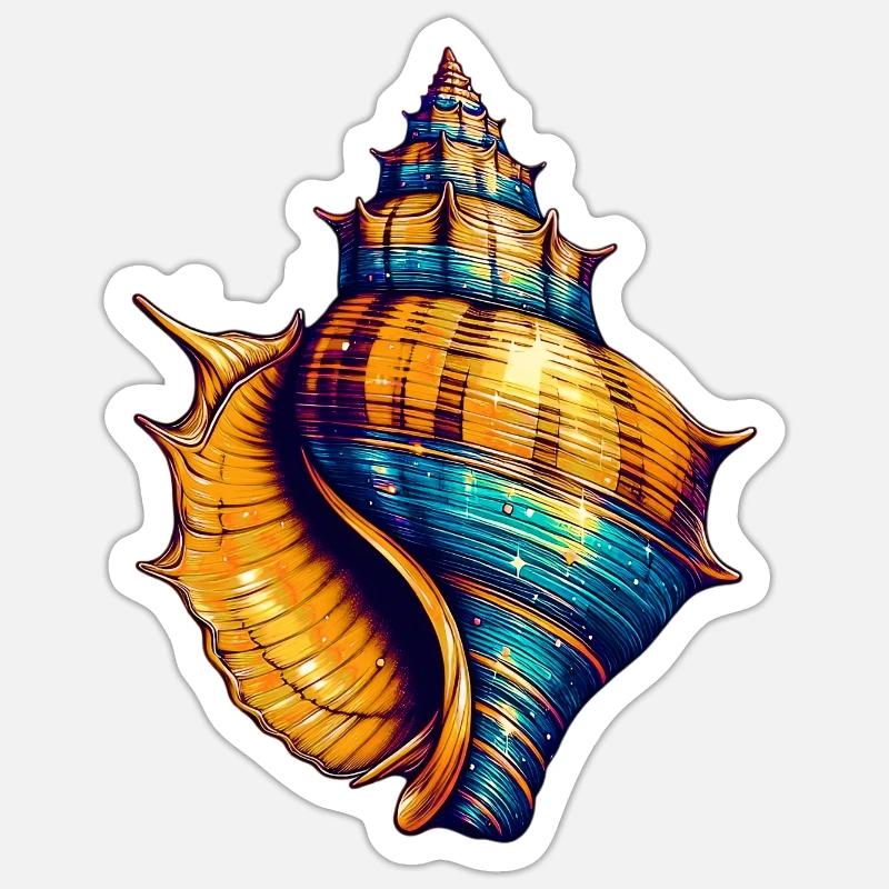 Shell Sticker size S (10 x 10 cm)