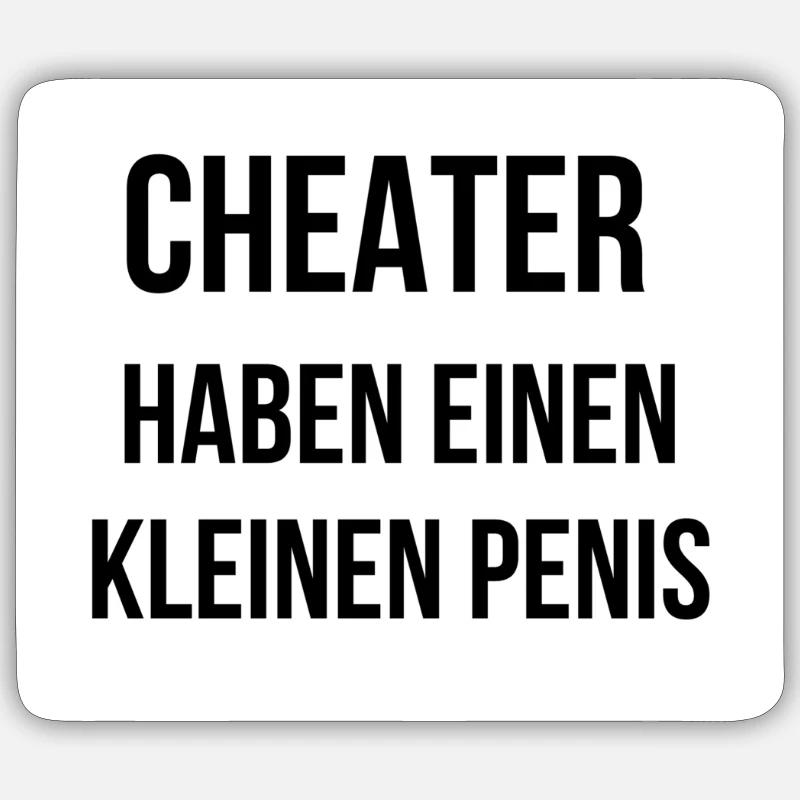 Cheaters have a small penis 7 Sticker size S (10 x 10 cm)