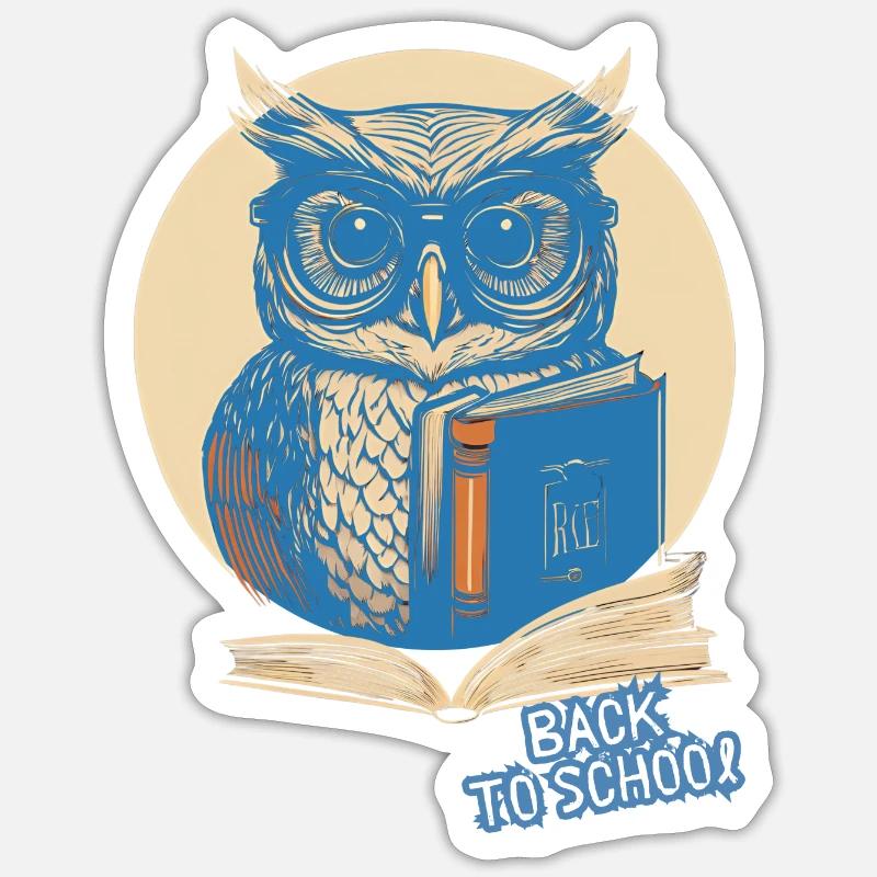 RETOUR À L’ÉCOLE Début de l’école Sticker taille S (10 x 10 cm)