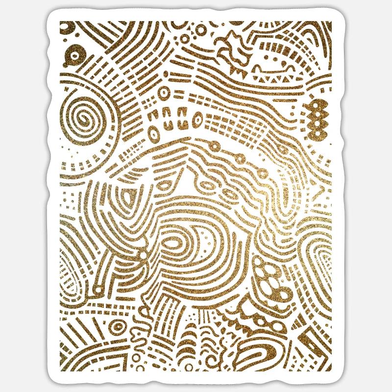 Grafik - Sticker Größe S (10 x 10 cm) - Mattweiß