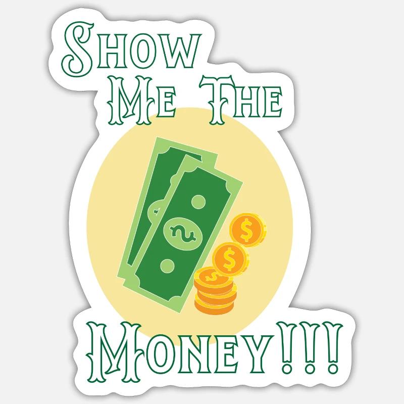 Conception d’argent d’exposition pour les professionnels à revenu élevé Sticker taille S (10 x 10 cm)