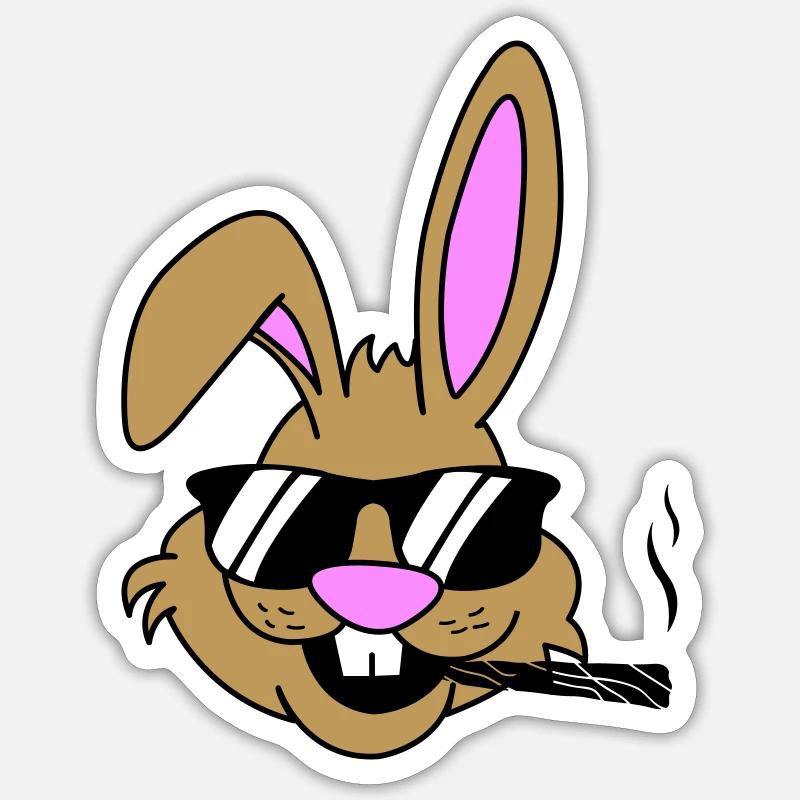 Bunny Joint Sticker size S (10 x 10 cm)