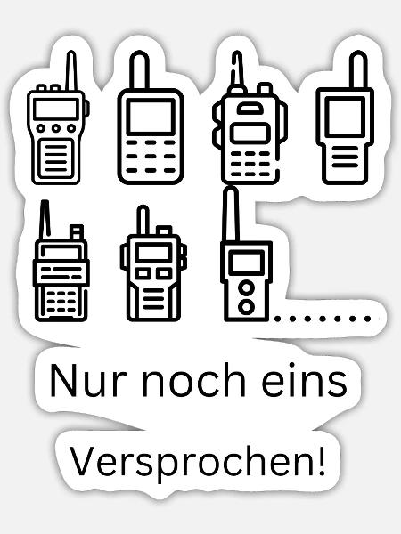 Nur noch ein. Versprochen - Sticker Größe S (10 x 10 cm) - Mattweiß